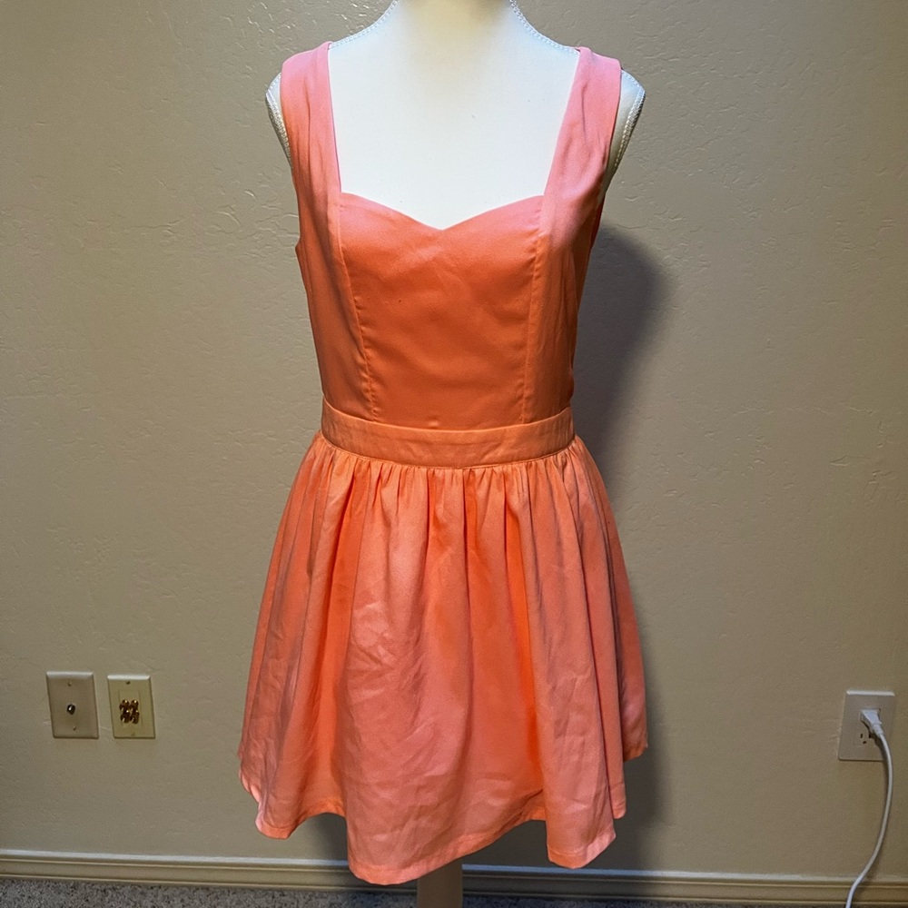 Peachy Tulle Dress